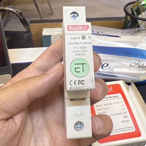⚡ قاطع كهرباء ذكي WiFi (Smart Circuit Breaker) جوزه