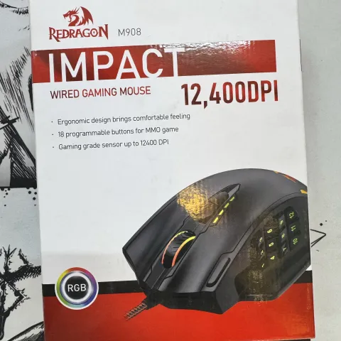 gaming mouse Redragon impact m908 DPI 12400
