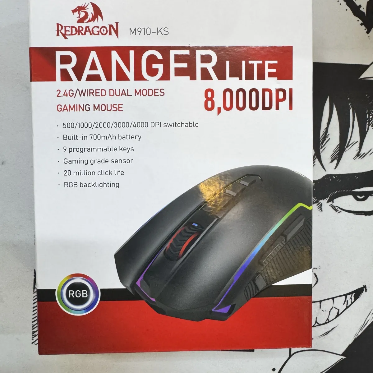 gaming mouse Redragon ranger m910-ks DPI 8000