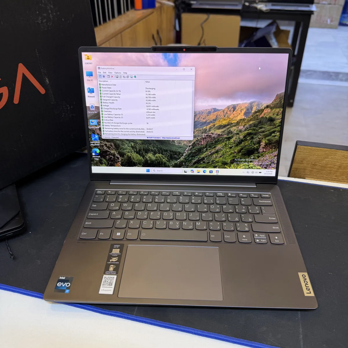 Lenovo yoga 6i ci7 13700H ram 16 DDR5 SSD 1T 14" FHD+ OLED